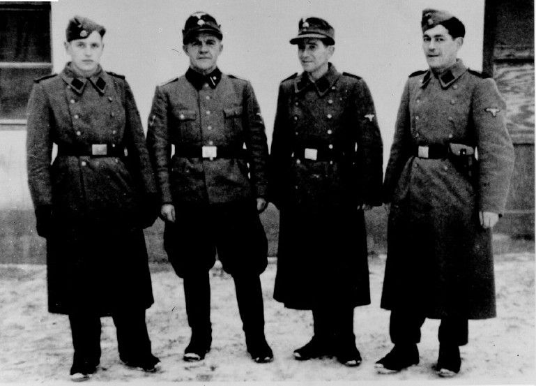 SS soldiers who served as guards in the Terezin (Theresienstadt) ghetto.